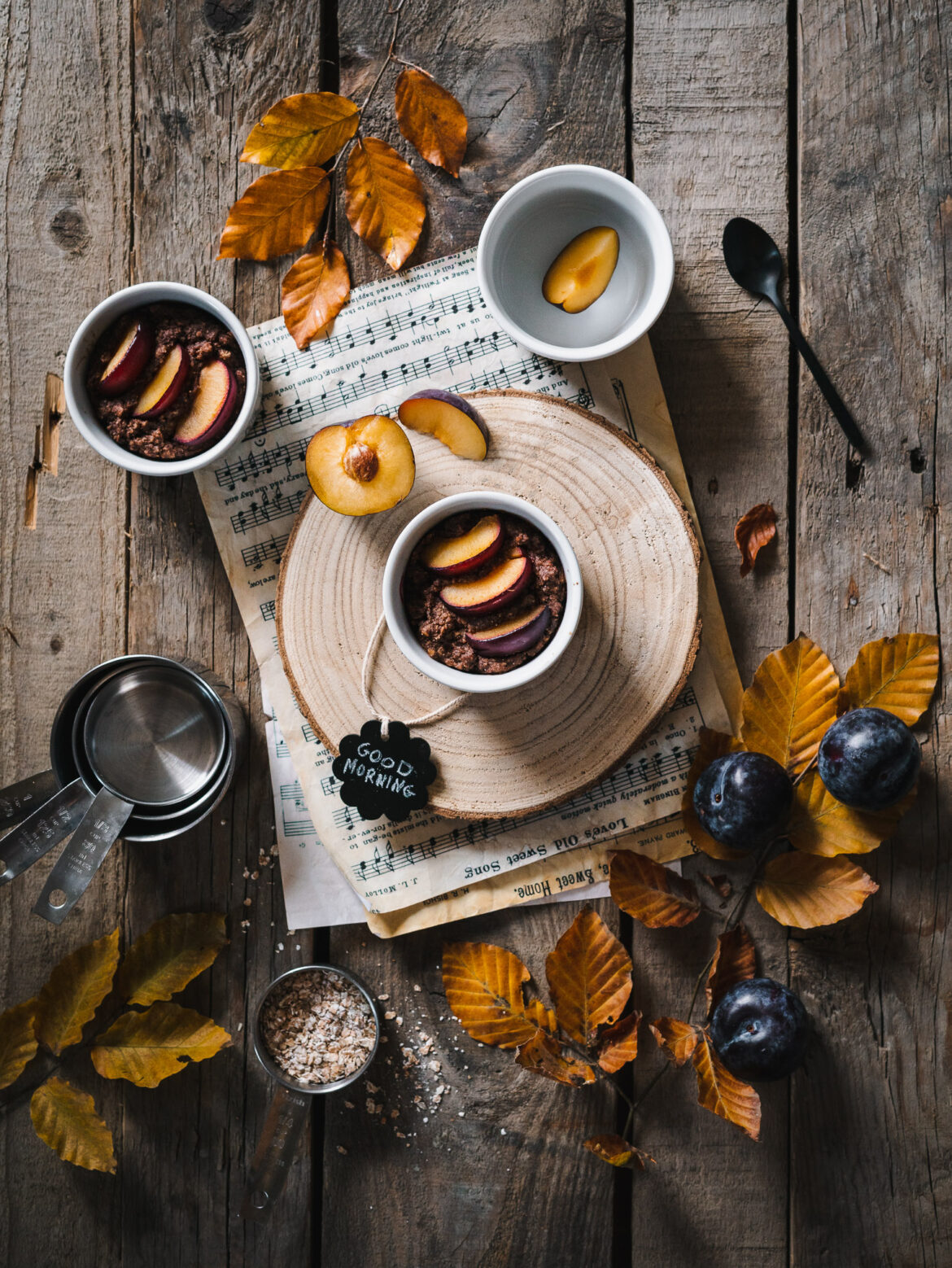 Pieczona gryczanka ze śliwką na śniadanie