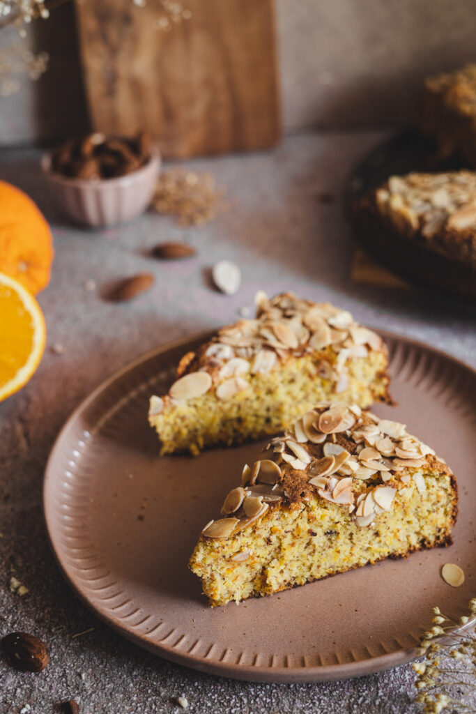 ciasto migdałowe z pomarańczą gotowaną