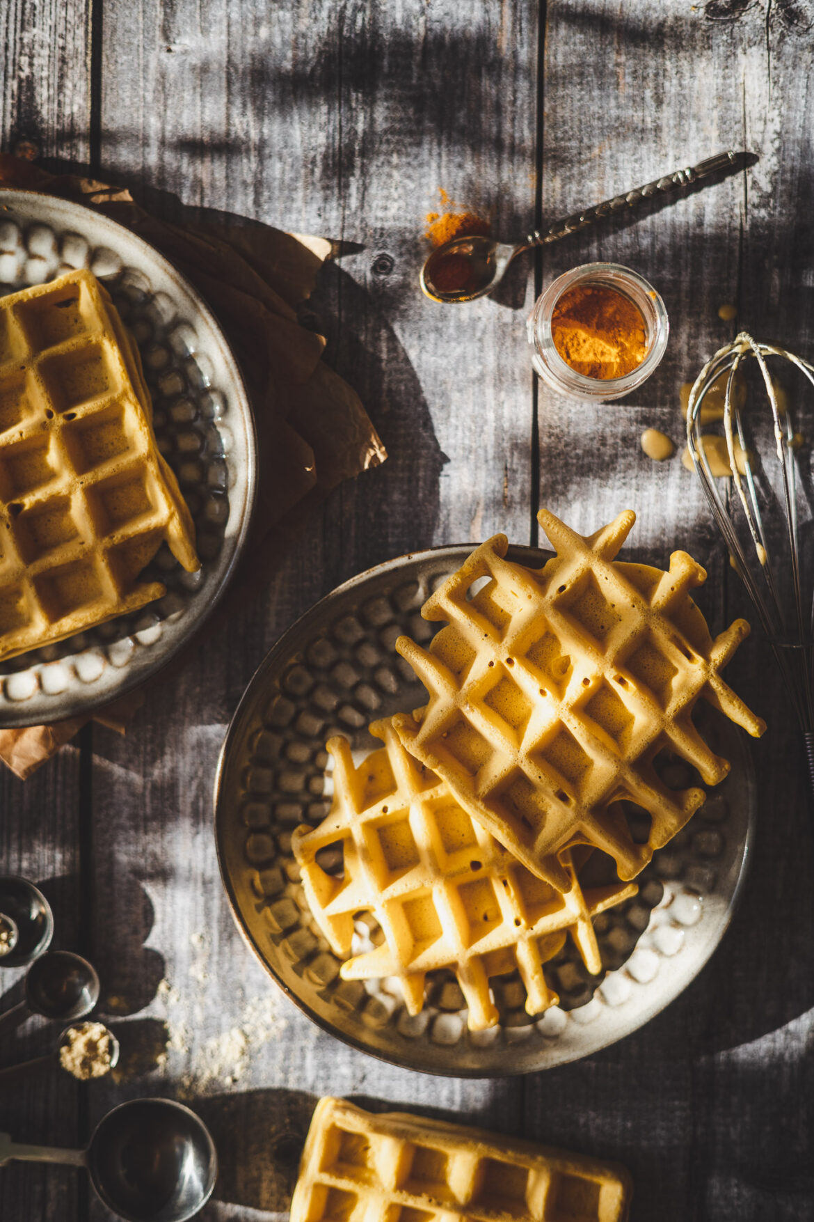 gofry z mąki z ciecierzycy