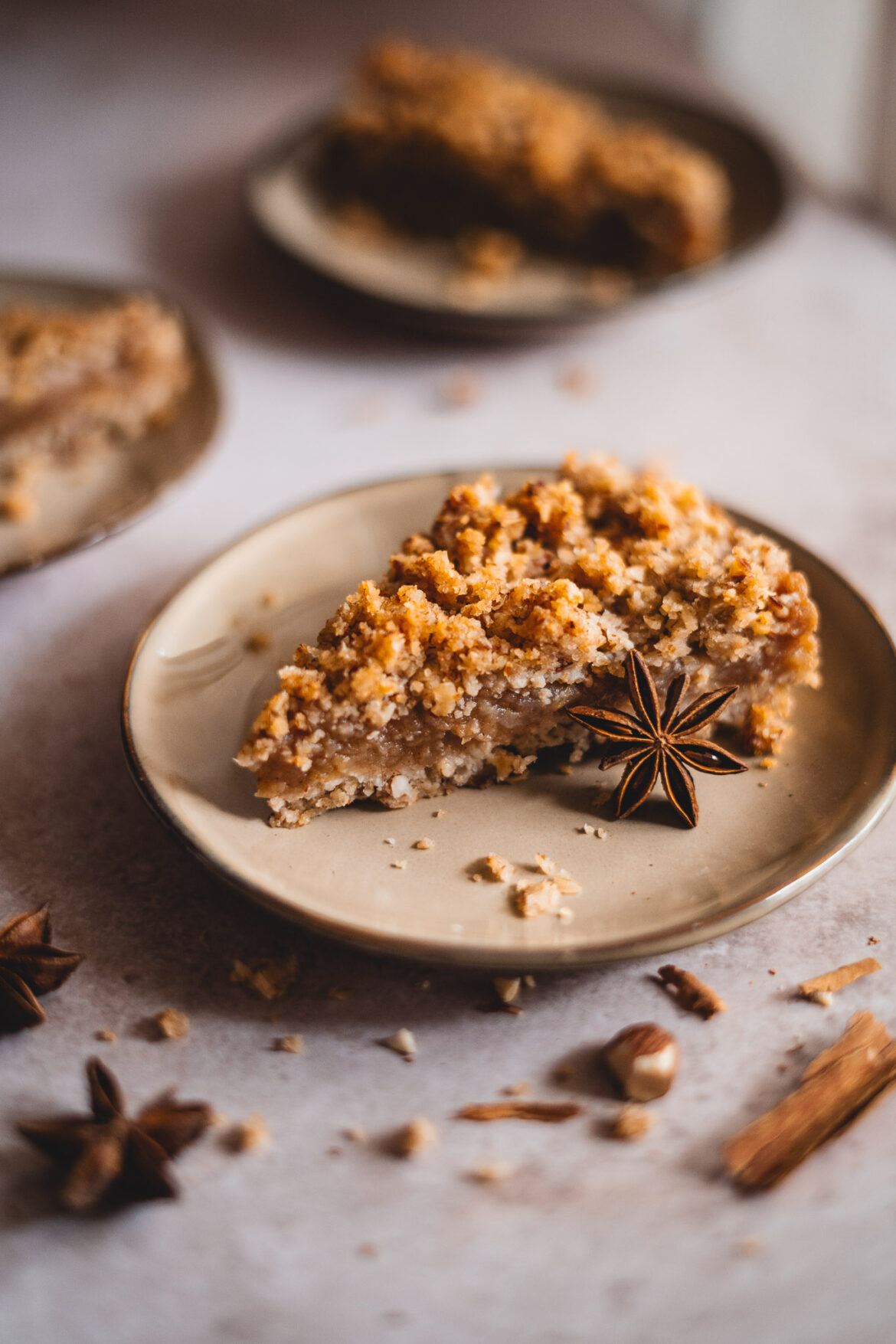 wegańskaszarlotka z piernikową przyprawą